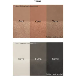 Gioia Materia Carrelage grès cérame effet argile TERRA 120x120 cm Gobi - Naturel - boîte de 1.44 m2- Carrelage Sol Pour Salle De Bains
