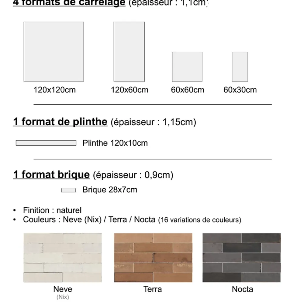 Gioia Materia Carrelage grès cérame effet argile TERRA 120x60 cm Fumo - Motif en relief - boîte de 1.44 m2- Carrelage Sol Pour Wc|Carrelage Sol Uni