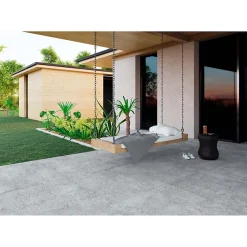 Gioia Materia Carrelage grès cérame effet terrazzo Wind 60x60 cm Gris - Naturel - boîte de 1.42 m2- Carrelage Sol Pour Wc