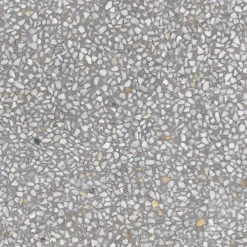 Gioia Materia Carrelage grès cérame effet terrazzo PORTOFINO 60x60 cm Gris Moyen - Semi-Poli / Lappato - boîte de 01.06 m2- Carrelage Sol Pour Wc|Carrelage Sol Uni