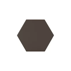 Gioia Materia Carrelage grès cérame effet graphique KROMATIKA Hexagone Hexagone 11.6x10.1 cm Marron - Mat - boîte de 0.44 m2- Carrelage Sol Pour Wc