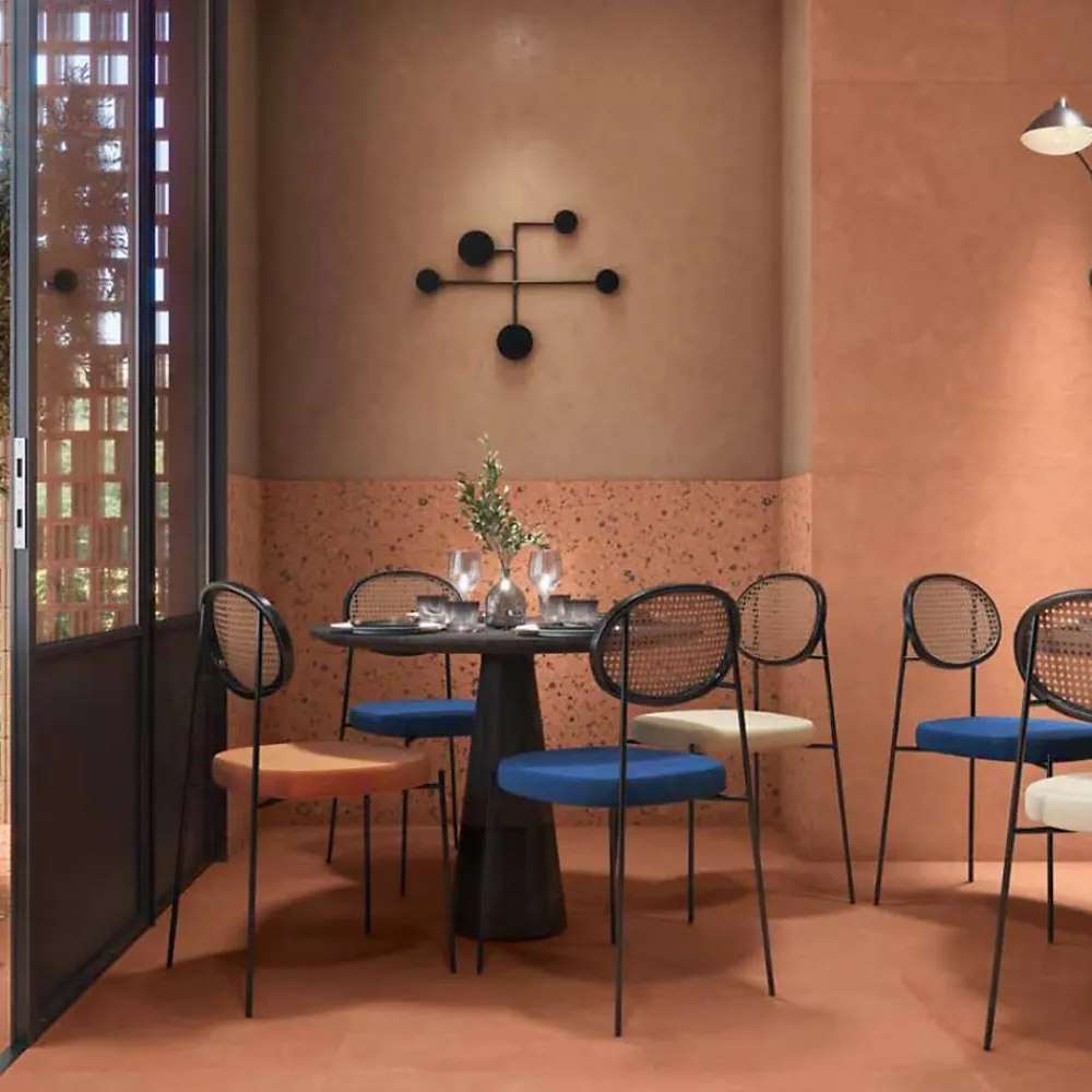 Gioia Materia Carrelage grès cérame effet argile TERRA 120x60 cm Coral - Naturel - boîte de 1.44 m2- Carrelage Sol Uni