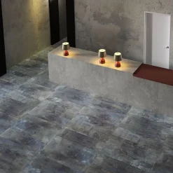 Gioia Materia Carrelage Sol Pour Wc|Carrelage Sol Uni<Carrelage grès cérame effet métal Alchemy 7.0 60x60 cm Bleu - Naturel - boîte de 1.77 m2