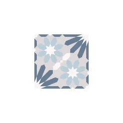 Gioia Materia Carrelage Sol Pour Wc|Carrelage Sol Uni<Carrelage grès cérame effet carreau ciment Valencia Dosaguas 25x25 cm Bleu - Mat - boîte de 1.13 m2