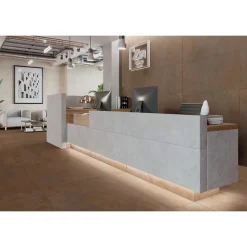 Gioia Materia Carrelage Sol Pour Wc<Carrelage grès cérame effet métal ZINC 120x60 cm Marron - Naturel - boîte de 1.42 m2