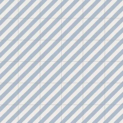 Gioia Materia Carrelage grès cérame effet carreau de ciment MAORI GOROKA 20x20 cm Bleu Ciel - Mat - boîte de 1 m2- Carrelage Sol Pour Salle De Bains