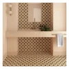 Gioia Materia Carrelage grès cérame effet rustique AL ANDALUS Croix Fawn - Mat - boîte de 0.49 m2- Carrelage Sol Uni