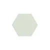 Gioia Materia Carrelage grès cérame effet graphique KROMATIKA Hexagone Hexagone 11.6x10.1 cm Vert Pastel - Mat - boîte de 0.44 m2- Carrelage Sol Uni