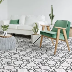 Gioia Materia Carrelage grès cérame effet carreau ciment Valencia Day 25x25 cm Gris clair - Mat - boîte de 1.13 m2- Carrelage Sol Uni|Carrelage Sol Pour Wc