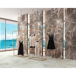 Gioia Materia Carrelage grès cérame effet béton brut TATTOO 120x60 cm Blanc - - boîte de m2- Carrelage Sol Pour Wc