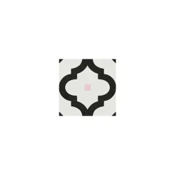 Gioia Materia Carrelage grès cérame effet carreau de ciment MAORI LADAKHI 20x20 cm Noir - Mat - boîte de 1 m2- Carrelage Sol Pour Wc