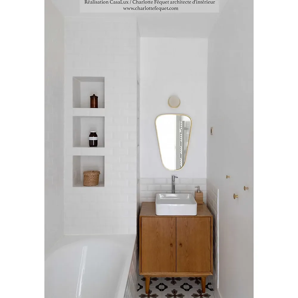 Gioia Materia Carrelage grès cérame effet carreau de ciment VALENCIA TURIA 25x25cm 25x25 cm Blanc - Mat - boîte de 1.13 m2- Carrelage Sol Pour Wc|Carrelage Sol Uni
