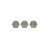 Gioia Materia Carrelage grès cérame effet métal ZINC HEXAGONE GREEN Hexagone 29x25cm Décor Vert - - boîte de 0.94 m2- Carrelage Sol Uni|Carrelage Sol Pour Wc