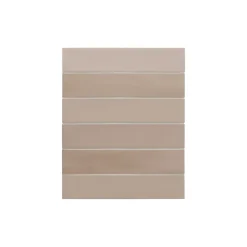 Gioia Materia Carrelage grès cérame FENG 30x6cm 30x6 cm Taupe - - boîte de 0.50 m2- Carrelage Sol Pour Wc|Carrelage Sol Uni