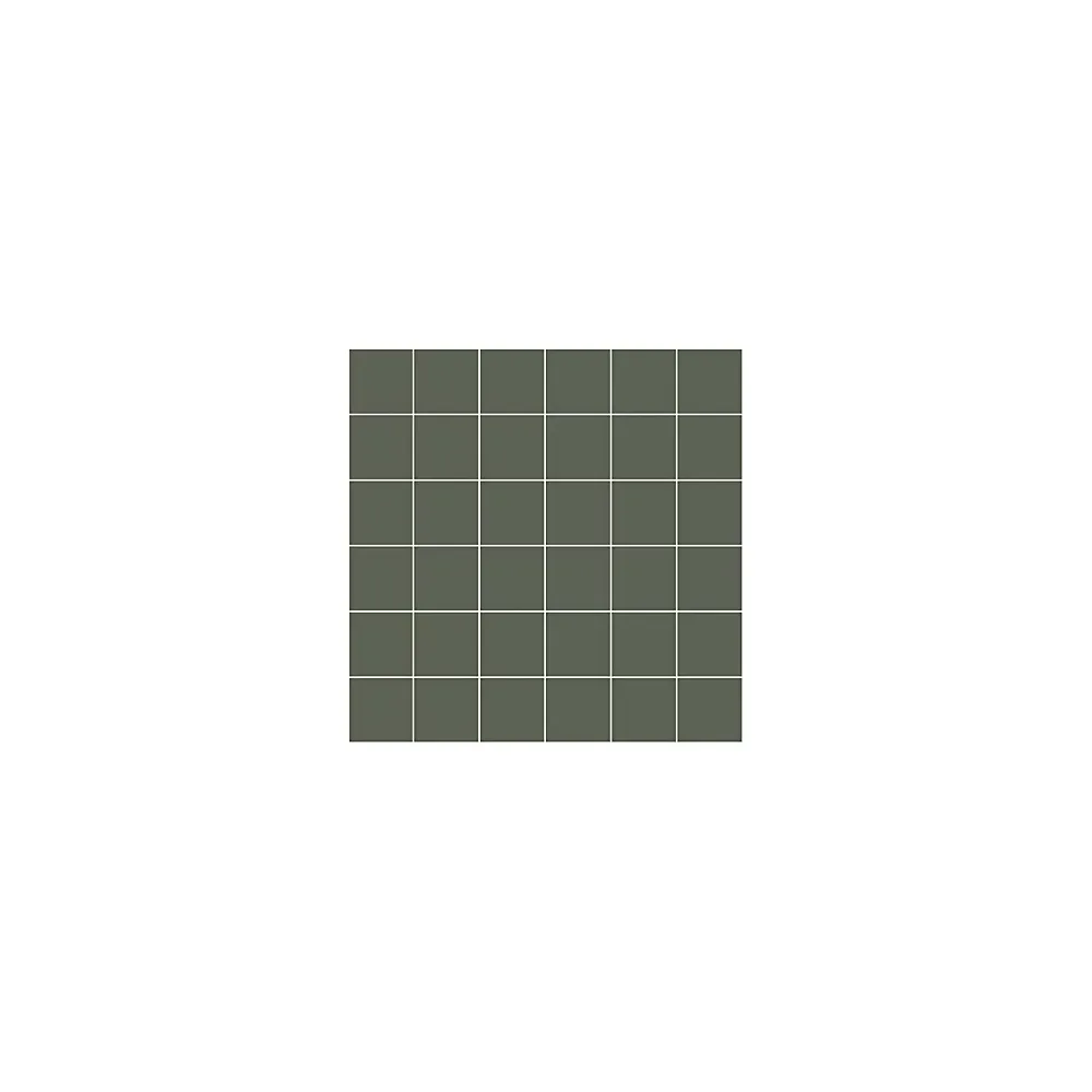 Gioia Materia Carrelage grès cérame MATCOLOR Mosaïque 5x5 cm Vert - Mat - boîte de 0.45 m2 -- Carrelage Sol Uni