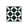 Gioia Materia Carrelage grès effet carreau ciment 1900 Palau Grafito noir , 20x20cm 20x20 cm Noir - Satiné - boîte de 1 m2- Carrelage Sol Pour Salle De Bains