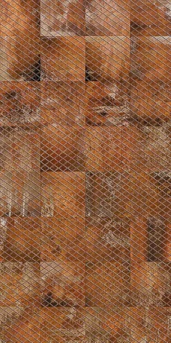 Carrelage Signature Carrelage imitant le metal 20X20 Decor Lisse Facon Ad Rouille 11mm - vendu par boite de 1 m2 soit 25 carreaux -- Carrelage Sol Uni|Carrelage Sol Pour Wc