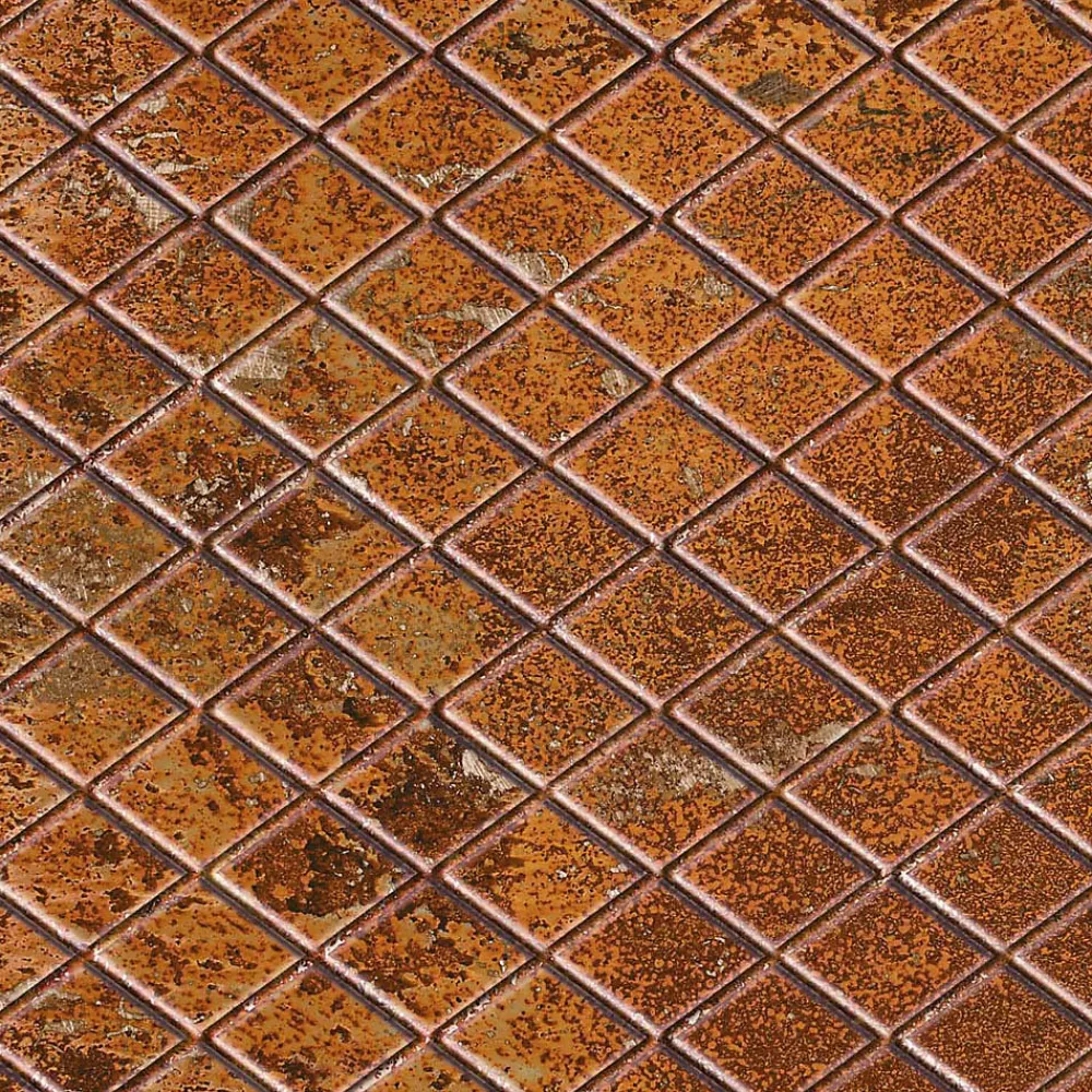 Carrelage Signature Carrelage imitant le metal 20X20 Decor Lisse Facon Ad Rouille 11mm - vendu par boite de 1 m2 soit 25 carreaux -- Carrelage Sol Uni|Carrelage Sol Pour Wc