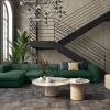 Carrelage Signature Carrelage imitant le metal 20X20 Decor Lisse Facon Ad Gris 11mm - vendu par boite de 1 m2 soit 25 carreaux -- Carrelage Sol Uni|Carrelage Sol Pour Wc