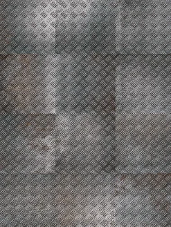 Carrelage Signature Carrelage imitant le metal 20X20 Decor Lisse Facon Ad Gris 11mm - vendu par boite de 1 m2 soit 25 carreaux -- Carrelage Sol Uni|Carrelage Sol Pour Wc