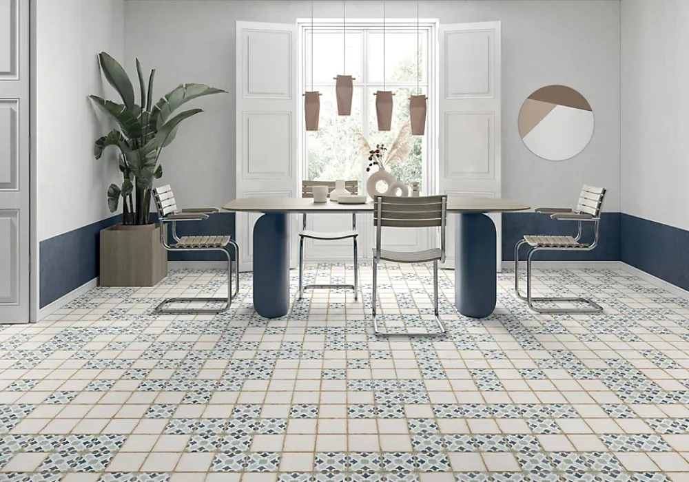 Les Carreaux De Jean Carrelage Sol Effet Carreaux De Ciment<Carrelage Imitation Carreaux De Ciment 12,5x12,5 CASABLANCA Kenzi - Les Carreaux de Jean