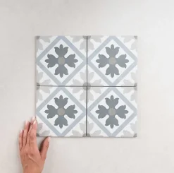 Les Carreaux De Jean Carrelage Imitation Carreaux De Ciment 15x15 FIORELLA Martia - Les Carreaux de Jean- Carrelage Sol Effet Carreaux De Ciment