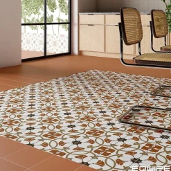 Les Carreaux De Jean  Carrelage Sol Pour Cuisine<Carrelage Imitation Carreaux De Ciment 20x20 RIVOLI Austin - Les Carreaux de Jean