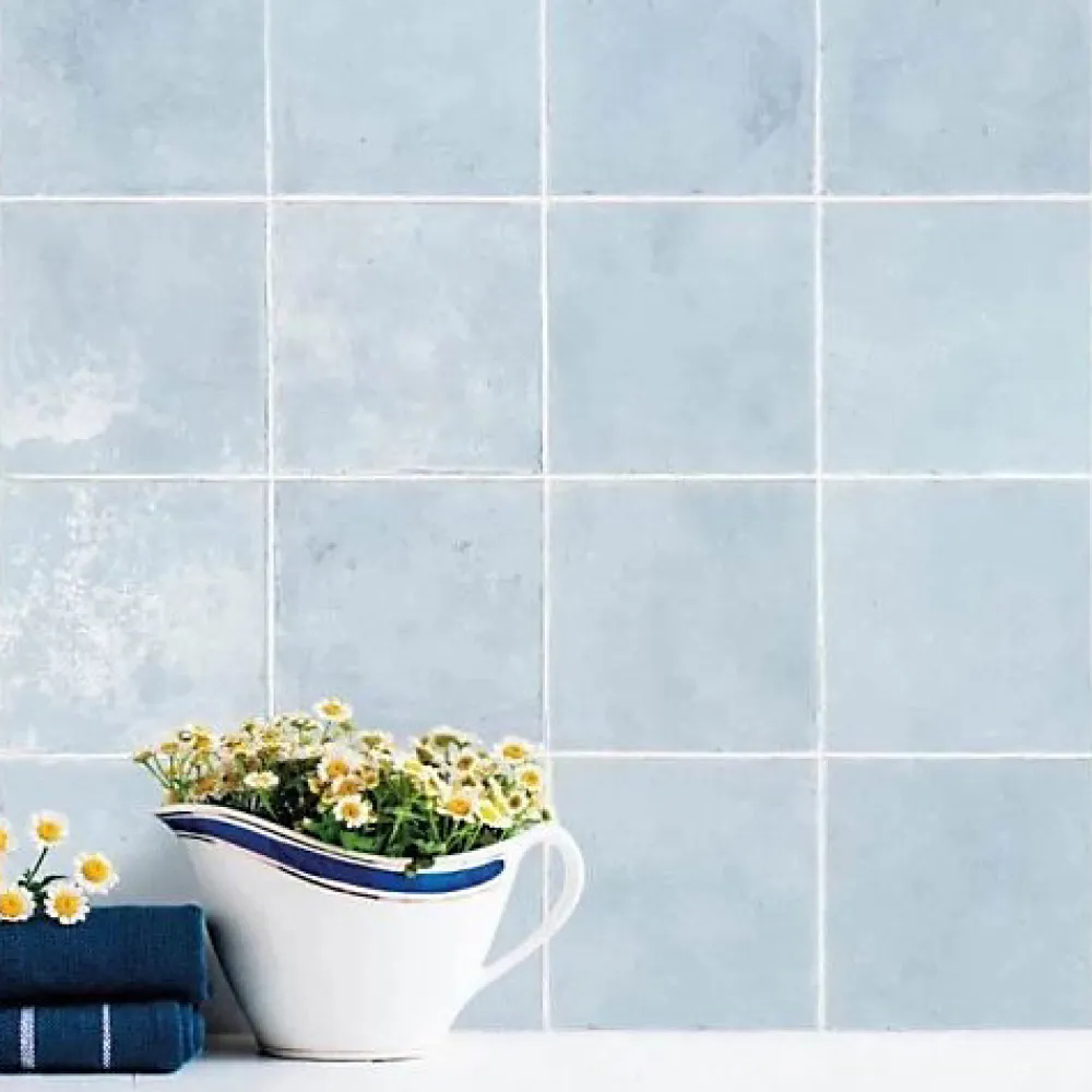 Les Carreaux De Jean Carrelage Imitation Carreaux de Ciment Blue FIORENTINA 15x15 - Les Carreaux de Jean- Carrelage Sol Pour Cuisine