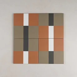 Gioia Materia Carrelage Imitation Carreaux de Ciment BAUHOME 20x20 Band Warm - Les Carreaux de Jean- Carrelage Sol Effet Carreaux De Ciment