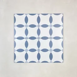 Les Carreaux De Jean Carrelage Sol Effet Carreaux De Ciment<Carrelage Imitation Carreaux de Ciment LA MADELEINE 20x20 Chere Bleu - Les Carreaux de Jean