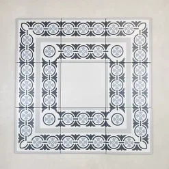 Les Carreaux De Jean  Carrelage Imitation Carreaux de Ciment LA MADELEINE 20x20 Touquet Ligne - Les Carreaux de Jean- Carrelage Sol Effet Carreaux De Ciment