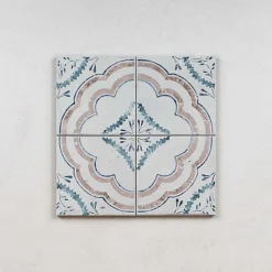 Les Carreaux De Jean Carrelage Imitation Carreaux de Ciment Ada FIORENTINA 15x15 - Les Carreaux de Jean- Carrelage Sol Pour Cuisine|Carrelage Sol Effet Carreaux De Ciment