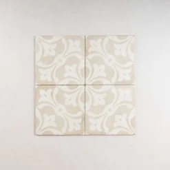 Gioia Materia Carrelage Sol Pour Cuisine|Carrelage Sol Effet Carreaux De Ciment<Carrelage Imitation Carreaux de Ciment ART NOUVEAU DECOR 20x20 La Rambla Biscuit - Les Carreaux de Jean