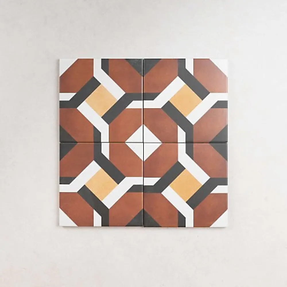Gioia Materia Carrelage Imitation Carreaux de Ciment 15x15 Morgan - Les Carreaux de Jean- Carrelage Sol Pour Cuisine|Carrelage Sol Effet Carreaux De Ciment