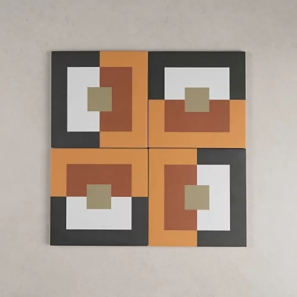Gioia Materia Carrelage Sol Effet Carreaux De Ciment<Carrelage Imitation Carreaux de Ciment BAUHOME 20x20 Punkt Warm - Les Carreaux de Jean