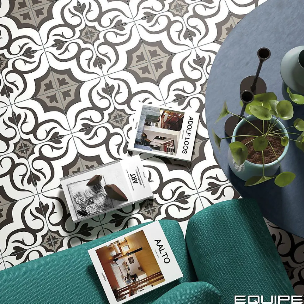Les Carreaux De Jean Carrelage Sol Effet Carreaux De Ciment<Carrelage Imitation Carreaux De Ciment 20x20 RIVOLI Loiba - Les Carreaux de Jean
