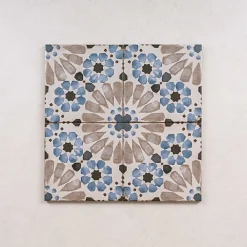 Les Carreaux De Jean  Carrelage Imitation Carreaux de Ciment GRAFTON 20x20 Mina - Les Carreaux de Jean- Carrelage Sol Effet Carreaux De Ciment