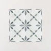 Les Carreaux De Jean  Carrelage Imitation Carreaux De Ciment 22,3x22,3 HAVANA White Flowers - Les Carreaux de Jean- Carrelage Sol Effet Carreaux De Ciment