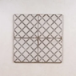 Les Carreaux De Jean  Carrelage Imitation Carreaux de Ciment GRAFTON 20x20 Dorset Taupe - Les Carreaux de Jean- Carrelage Sol Effet Carreaux De Ciment|Carrelage Sol Pour Cuisine