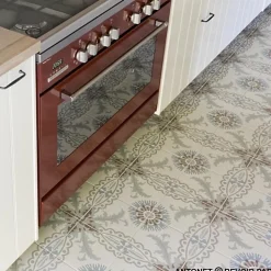Les Carreaux De Jean  Carrelage Imitation Carreaux de Ciment LA MADELEINE 20x20 Antonet - Les Carreaux de Jean- Carrelage Sol Effet Carreaux De Ciment