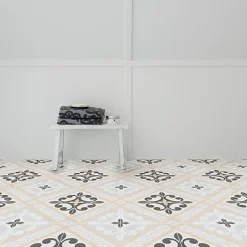Les Carreaux De Jean Carrelage Sol Effet Carreaux De Ciment<Carrelage Imitation Carreaux de Ciment LA MADELEINE 20x20 Juliette Marron - Les Carreaux de Jean