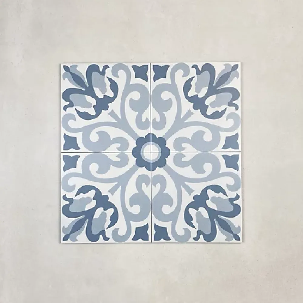 Les Carreaux De Jean Carrelage Sol Effet Carreaux De Ciment<Carrelage Imitation Carreaux de Ciment LA MADELEINE 20x20 Fitou - Les Carreaux de Jean
