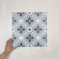 Les Carreaux De Jean  Carrelage Imitation Carreaux de Ciment LA MADELEINE 20x20 Emile - Les Carreaux de Jean- Carrelage Sol Pour Cuisine