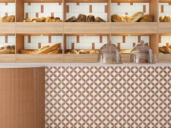 Les Carreaux De Jean  Carrelage Imitation Carreaux De Ciment 22,3x22,3 MAYARI Clay Petals - Les Carreaux de Jean- Carrelage Sol Pour Cuisine
