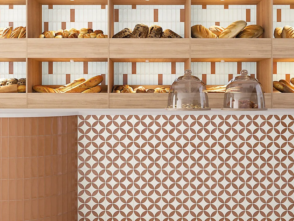 Les Carreaux De Jean Carrelage Imitation Carreaux De Ciment 22,3x22,3 MAYARI Clay Petals - Les Carreaux de Jean- Carrelage Sol Pour Cuisine