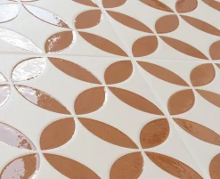 Les Carreaux De Jean Carrelage Imitation Carreaux De Ciment 22,3x22,3 MAYARI Clay Petals - Les Carreaux de Jean- Carrelage Sol Pour Cuisine