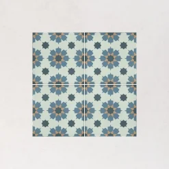 Les Carreaux De Jean  Carrelage Sol Effet Carreaux De Ciment<Carrelage Imitation Carreaux De Ciment 20x20 LA VILETTE Benoit Jaune - Les Carreaux de Jean