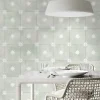 Comptoir du Cérame Carrelage Sol Effet Carreaux De Ciment<Carrelage Imitation Carreaux de Ciment Vert Étoile STAR 44x44 Sage - Les Carreaux de Jean