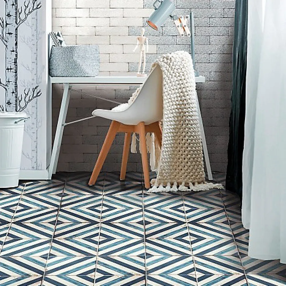 Les Carreaux De Jean Carrelage Imitation Carreaux De Ciment LOFT FLOOR 20x20 Elyria - Les Carreaux de Jean- Carrelage Sol Pour Cuisine|Carrelage Sol Effet Carreaux De Ciment