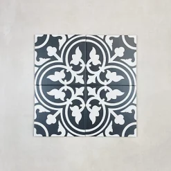 Les Carreaux De Jean  Carrelage Sol Effet Carreaux De Ciment<Carrelage Imitation Carreaux de Ciment LA MADELEINE 20x20 Flora - Les Carreaux de Jean